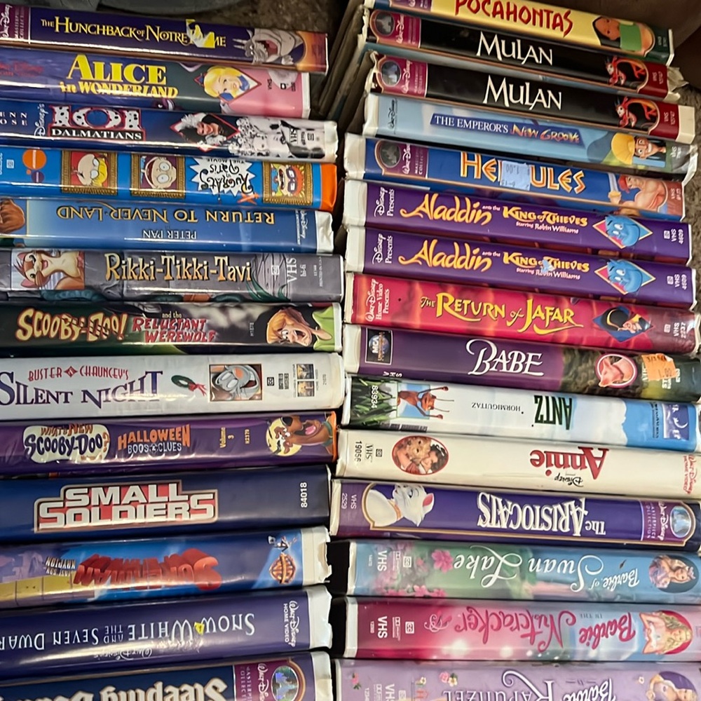 Over 90 VHS collectible tapes